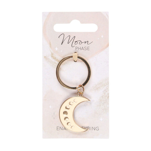 Crescent Moon Phase Keyring