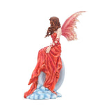 Crimsonlily Red Moon Fairy & Butterfly Figurine