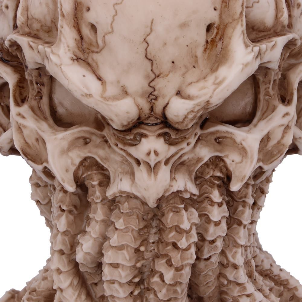 Close-up of Cthulhu Skull face and tentacles