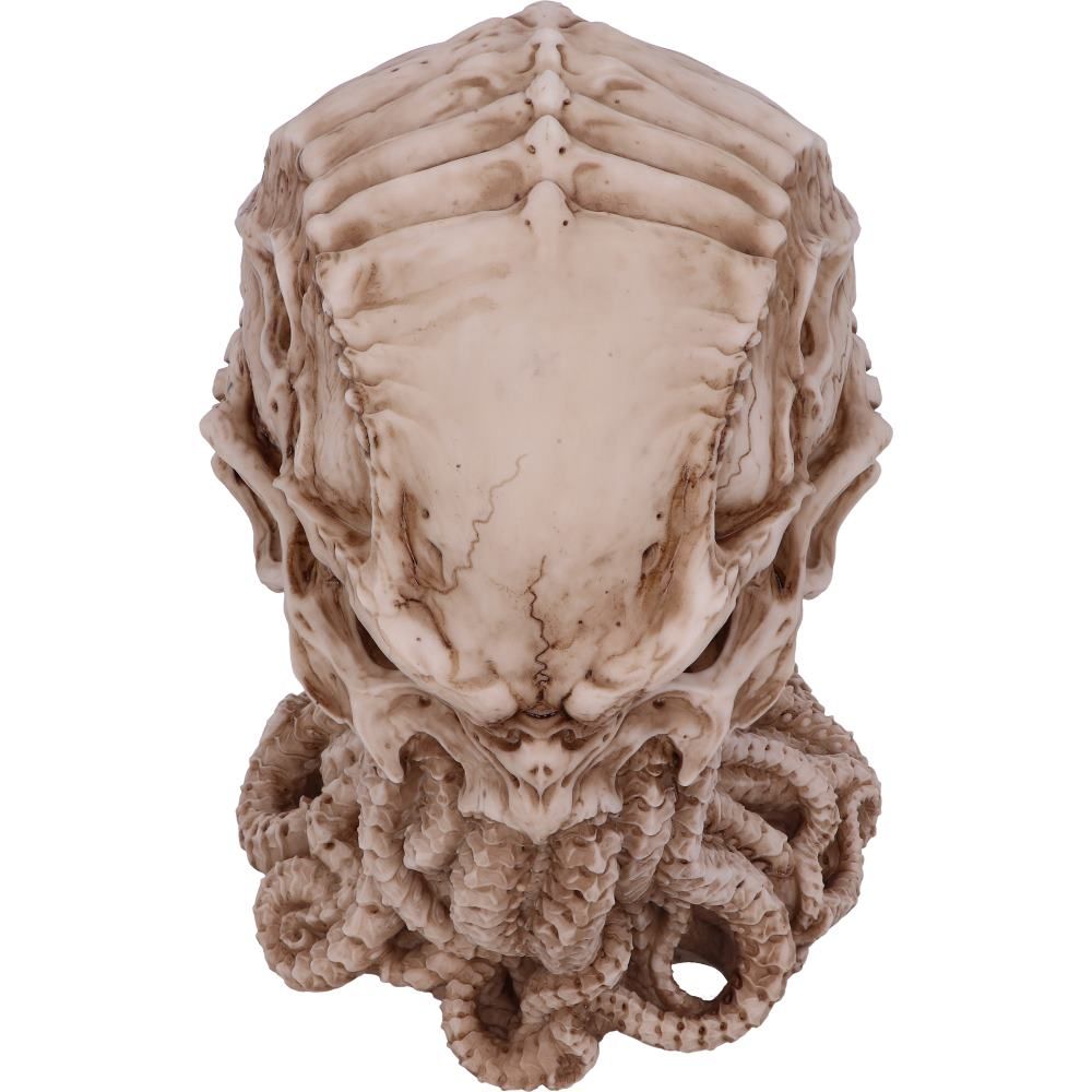 Front view of Cthulhu Skull resin ornament