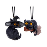 Curse and Claw Halloween Cats Hanging Ornaments