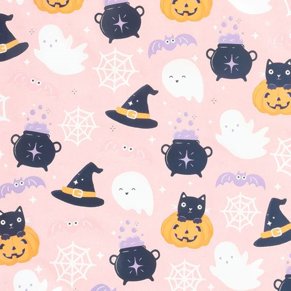 Cute Halloween Tote Bag – Ghosts, Black Cats & Pumpkins