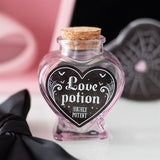 Love Potion Glass Heart Potion Bottle