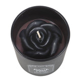 Black Rose Candle with 3D Roses
