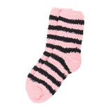 Pink & Black Striped Socks in Coffin Gift Box