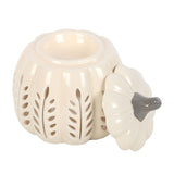 Cream Leaf Pumpkin Oil Burner