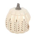 Cream Leaf Pumpkin Oil Burner