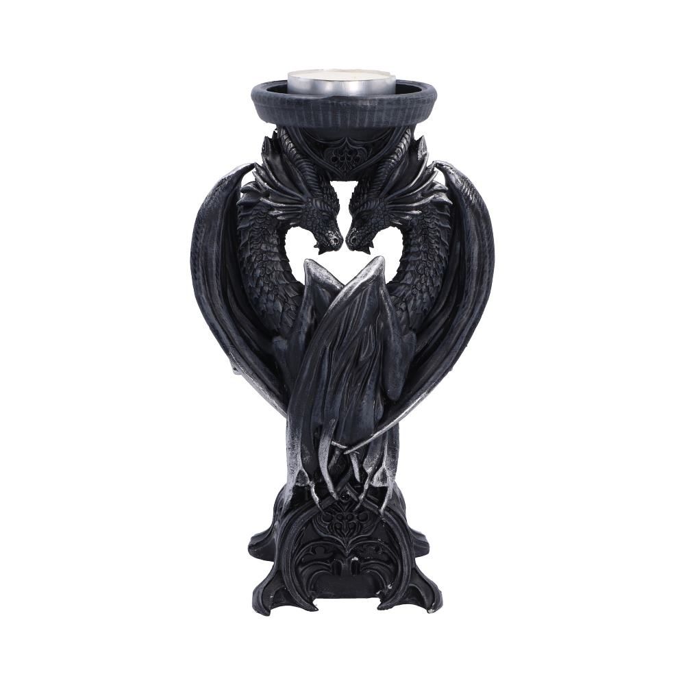 Dark Heart Dragon Candle Holder by Nemesis Now