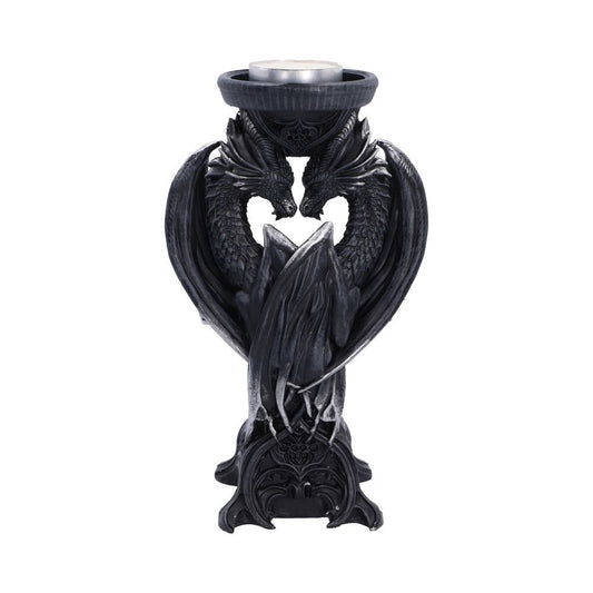 Dark Heart Dragon Candle Holder by Nemesis Now