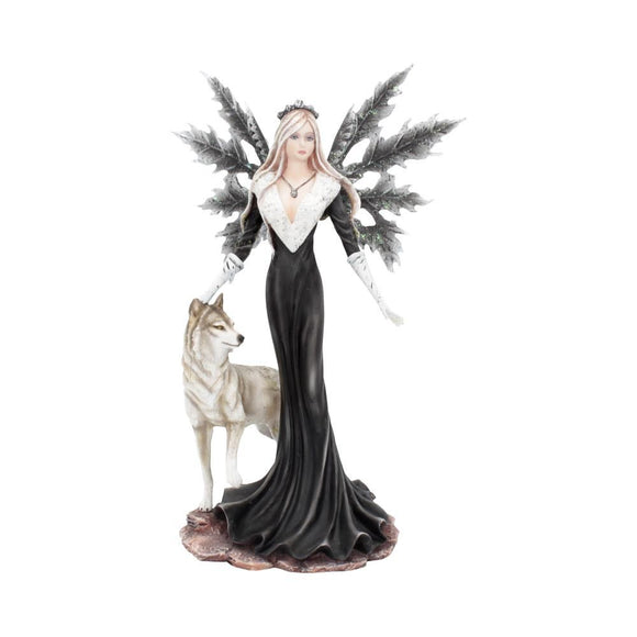 Dark Aura Fairy & Wolf Figurine