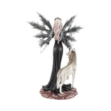 Dark Aura Fairy & Wolf Figurine