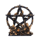Dark Floral Pentagram Ornament
