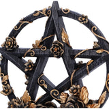 Dark Floral Pentagram Ornament