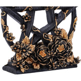 Dark Floral Pentagram Ornament