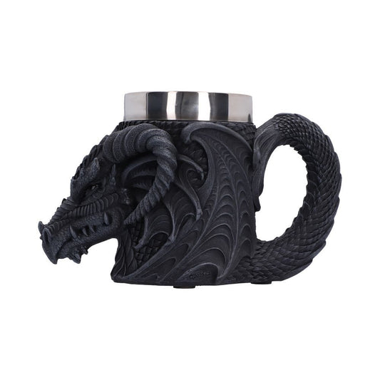 Darkwing Dragon gothic tankard with black sculpted dragon design