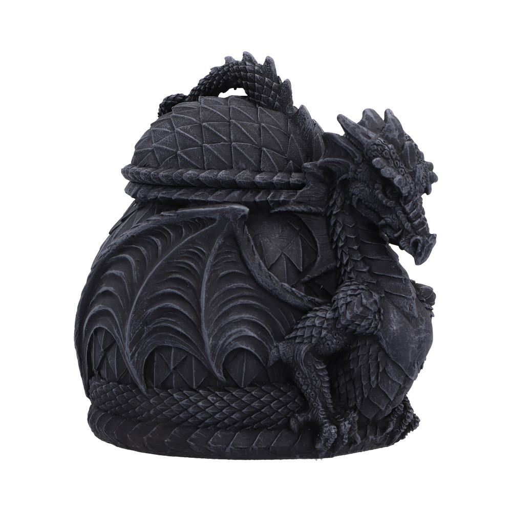 Darkwing gothic dragon trinket box side view