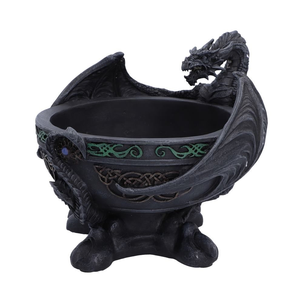 Darkwing Hoard dragon jewellery dish side view