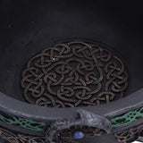 Darkwing Hoard dragon trinket dish inside celtic knot design