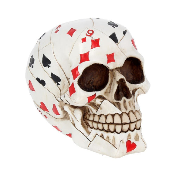 Dead Mans Hand Skull Ornament
