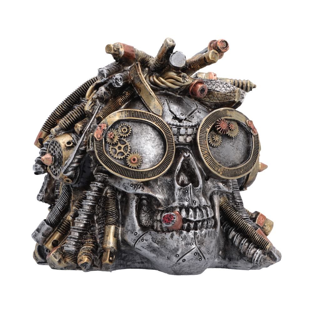 Deadlocked Steampunk Skull ornament by Nemesis Now