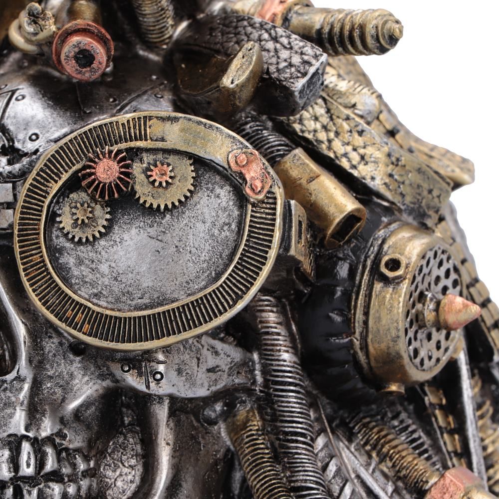 Deadlocked Steampunk Skull mechanical detail