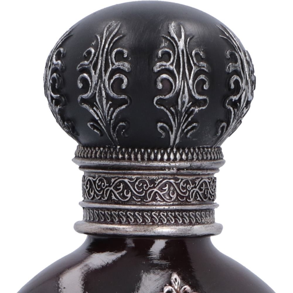 Ornate stopper on Deadly Nightshade gothic bottle