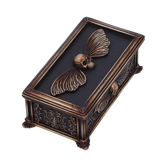 Death's Head gothic trinket box angled view