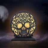 Deaths Embrace Skull Lamp