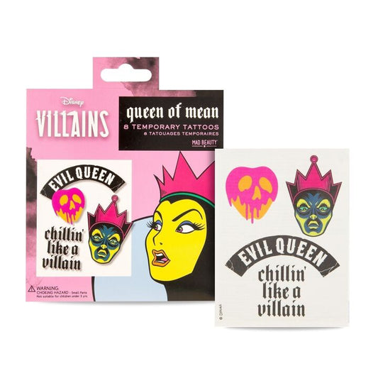 Disney Villains Temporary Tattoos set of 8