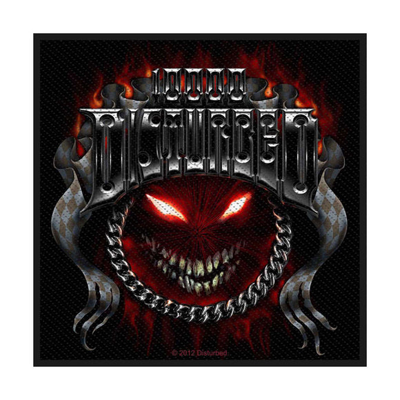 Disturbed Sew-On Patch: Chrome Smile