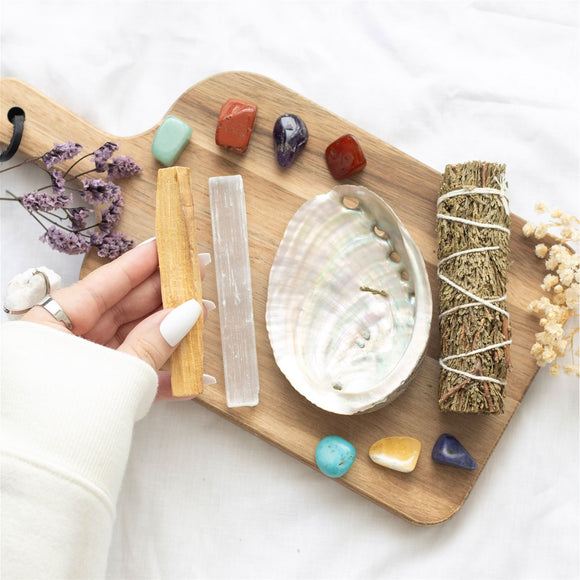 Divine Energy Smudge and Crystal Wellness Kit