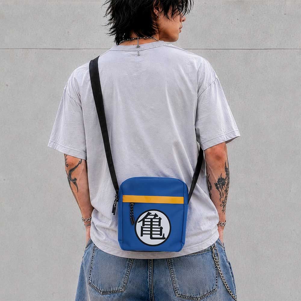 Dragon Ball Z Kame Symbol Crossbody Bag worn