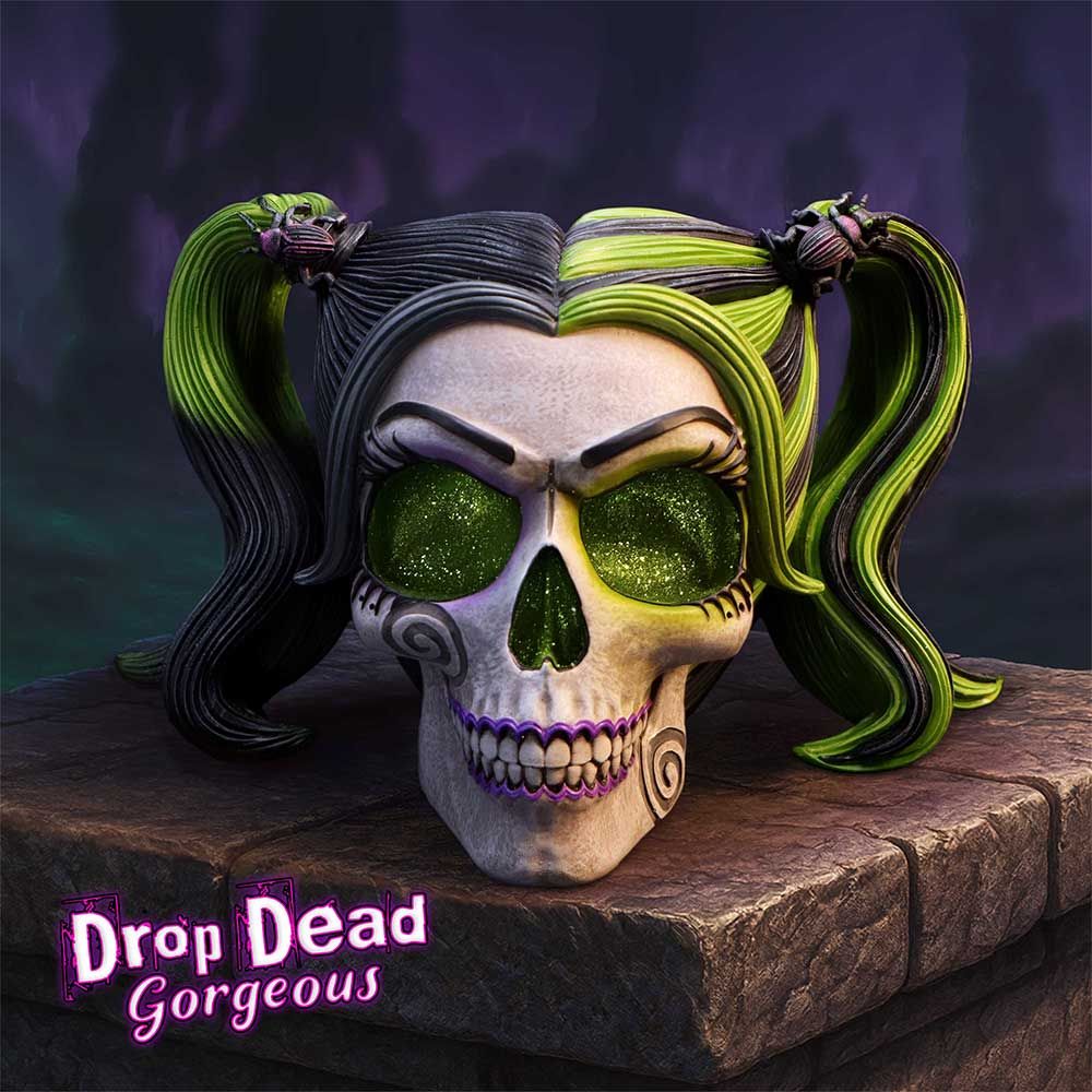 Drop Dead Gorgeous Skull - Beetles and Bugs