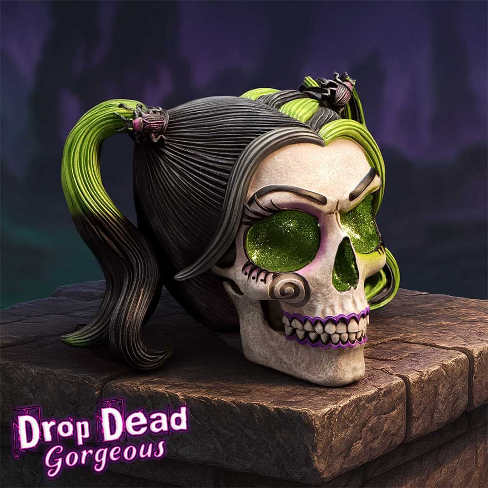 Drop Dead Gorgeous Skull - Beetles and Bugs