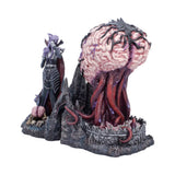 Angled view of officially licensed D&D Illithid bookend set