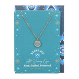 All Seeing Eye Necklace Greetings Card