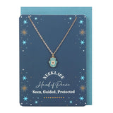 Hand of Hamsa Necklace Greetings Card