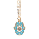 Hand of Hamsa Necklace Greetings Card
