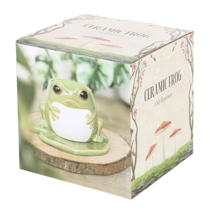 Frog shaped oil burner product box