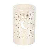 Iridescent White Moon Oil Burner