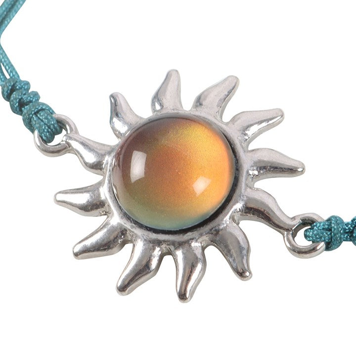 Colour changing sun charm on Aura Energy bracelet