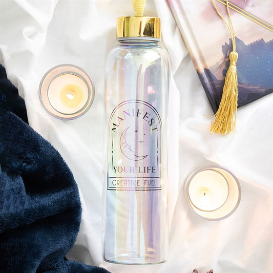 Manifest Your Life Iridescent Water Bottle