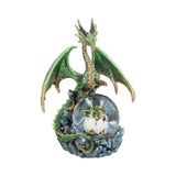 Emerald Oracle Green Dragon Fortune Seer Snow Globe