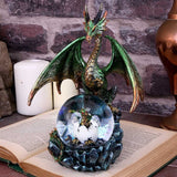 Emerald Oracle Green Dragon Fortune Seer Snow Globe