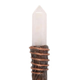 Energy Clearing Aura Quartz Crystal Point Wand