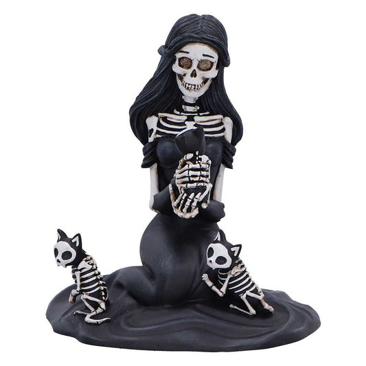 Eternal Affection Skeleton Cat Figurine