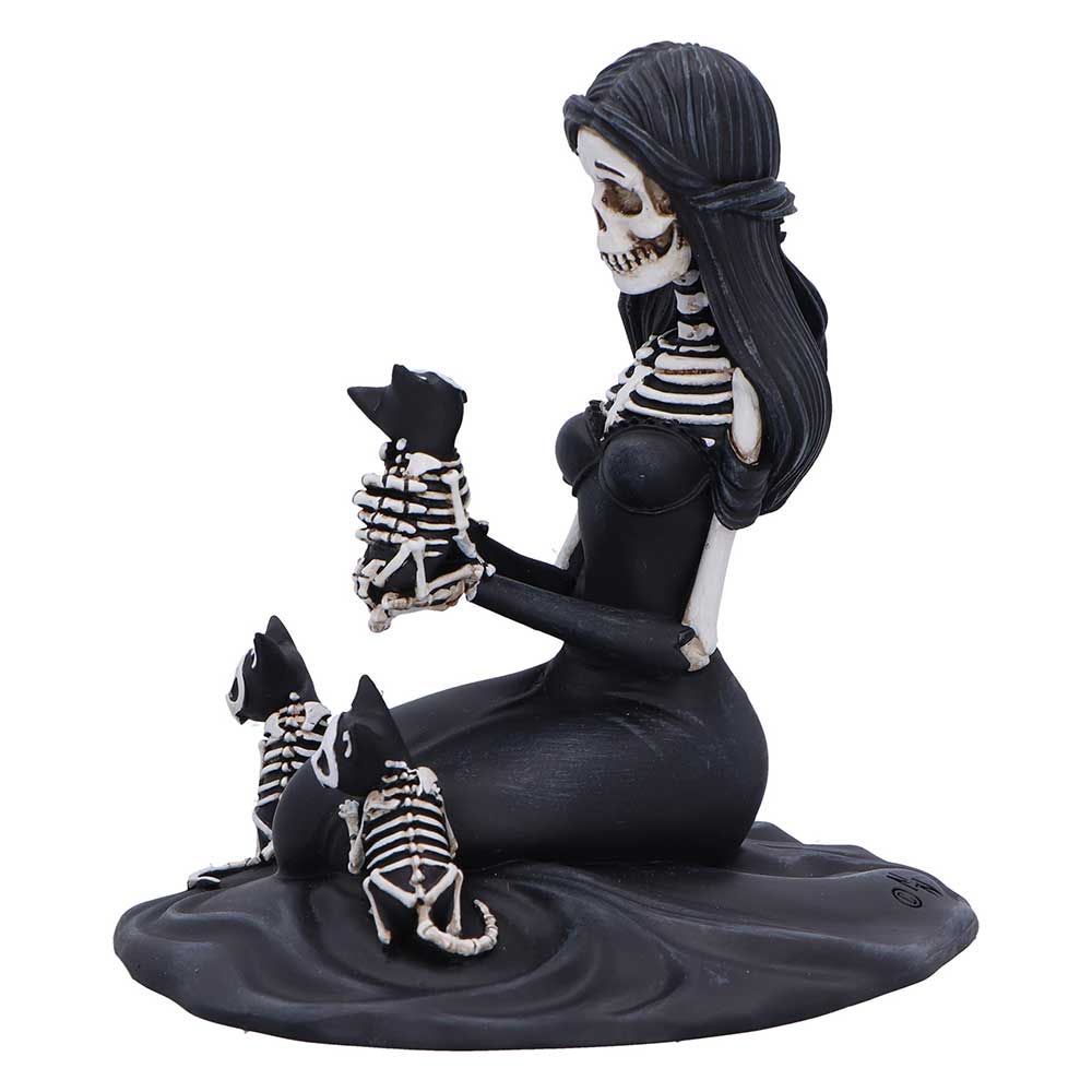Eternal Affection Skeleton Cat Figurine