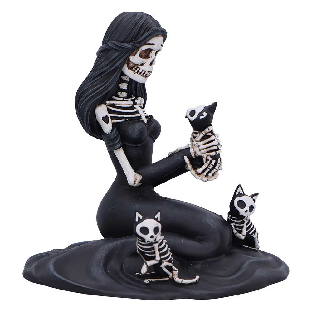 Eternal Affection Skeleton Cat Figurine