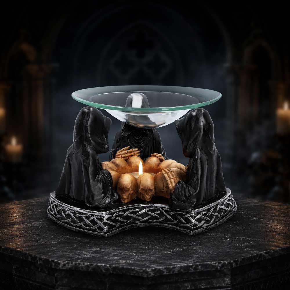 Eternal Offering gothic Reaper Oil Burner displayed