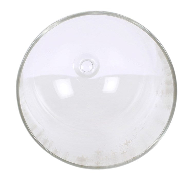 Top view of Stardust Glass Candle Cloche